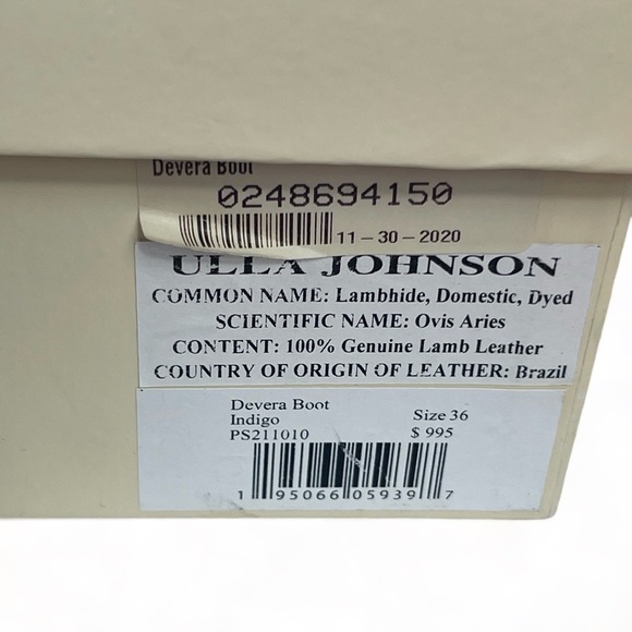 Ulla Johnson Atlas Mocassin Boots Natural Size 6 Leather Tassles Heel - Picture 14 of 14